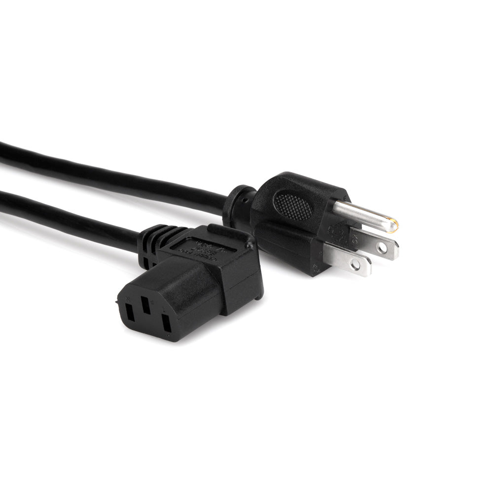 Hosa Power Cord Right-Angle IEC C13 to NEMA 5-15P, 8 ft. - Bananas at Large®