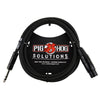 Pig Hog Solutions Balanced Cable, 1/4 in. TRSM to XLRM - 3 ft.