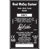 Real McCoy RMC1 Custom Wah Pedal