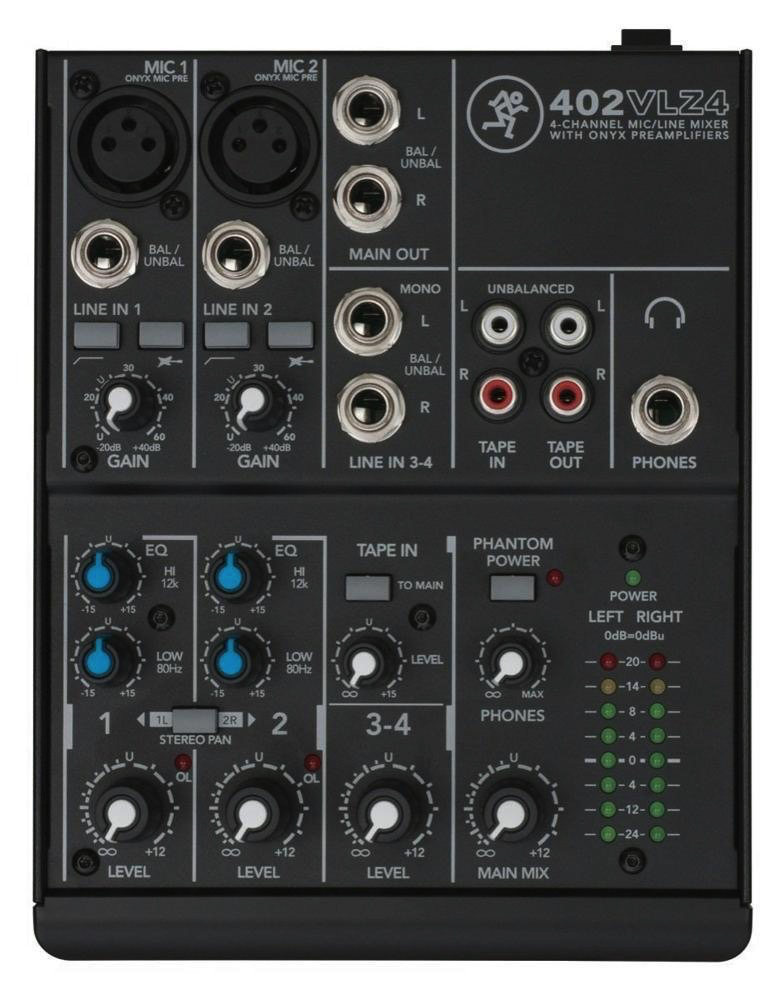 Mackie 402VLZ4 VLZ 4-channel Ultra Compact Mixer - Bananas at Large