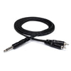 HOSA CYR-103 Y Cable - 1/4 in TS Male to Dual RCA Female - 9 ft.