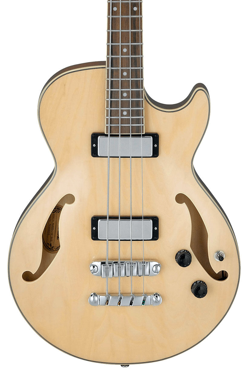 Ibanez AGB Artcore Hollow Body Electric Bass with Gibraltar III Bass Bridge - Natural