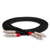 HOSA HRR-015X2 Pro Stereo Interconnect Cable Dual REAN RCA to Same - 15 ft.