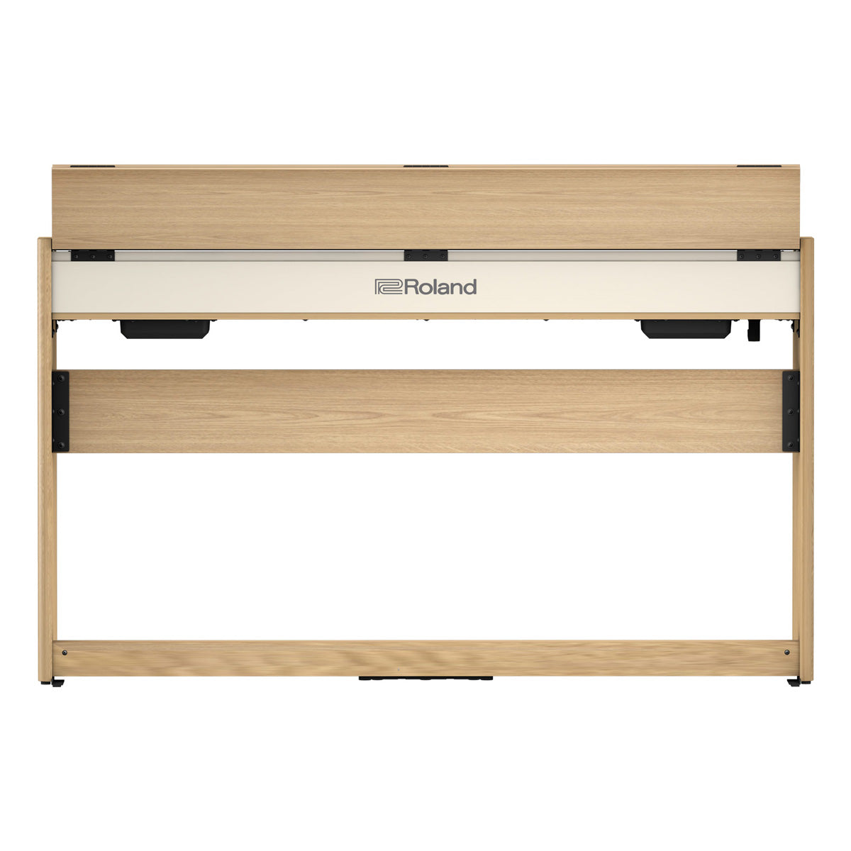 Roland F-701 Digital Upright Piano with Stand and Bench - Light Oak - Bananas at Large®