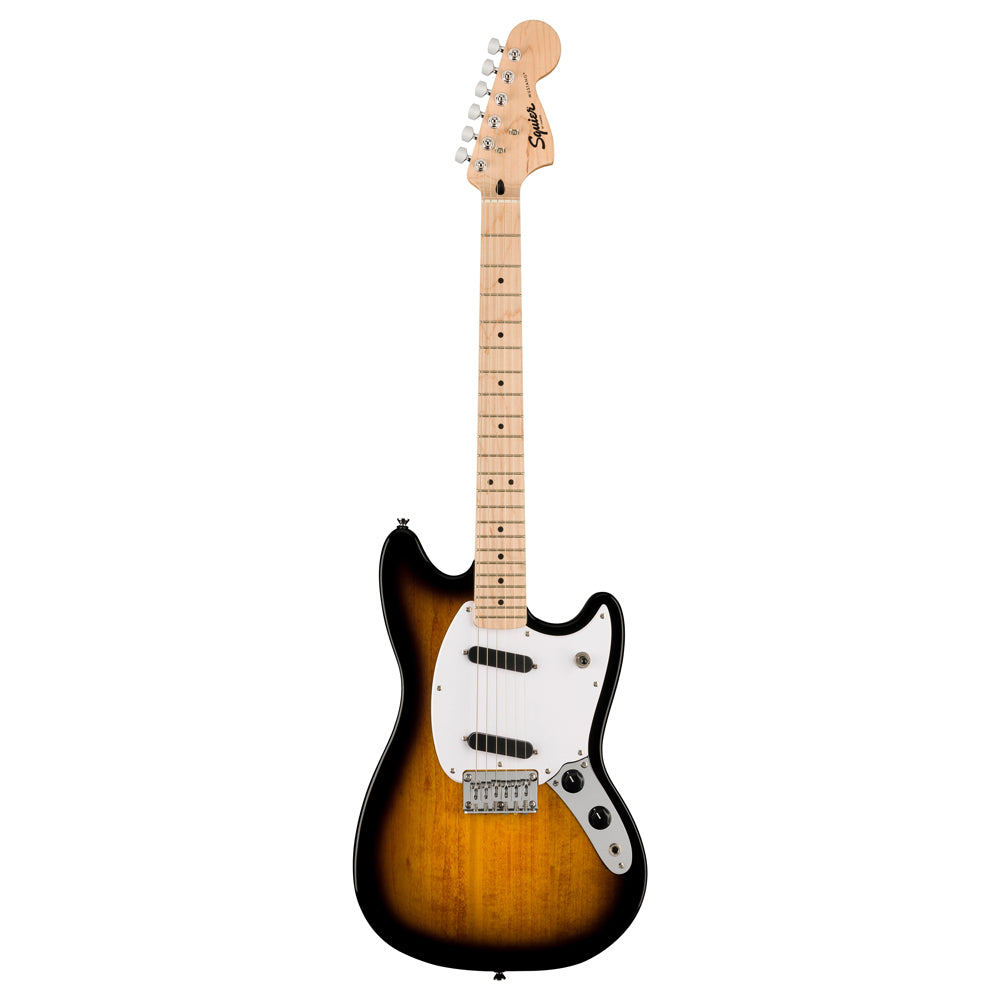 Squier Sonic Mustang Electric Guitar - 2-Color Sunburst with Maple Fingerboard & White Pickguard