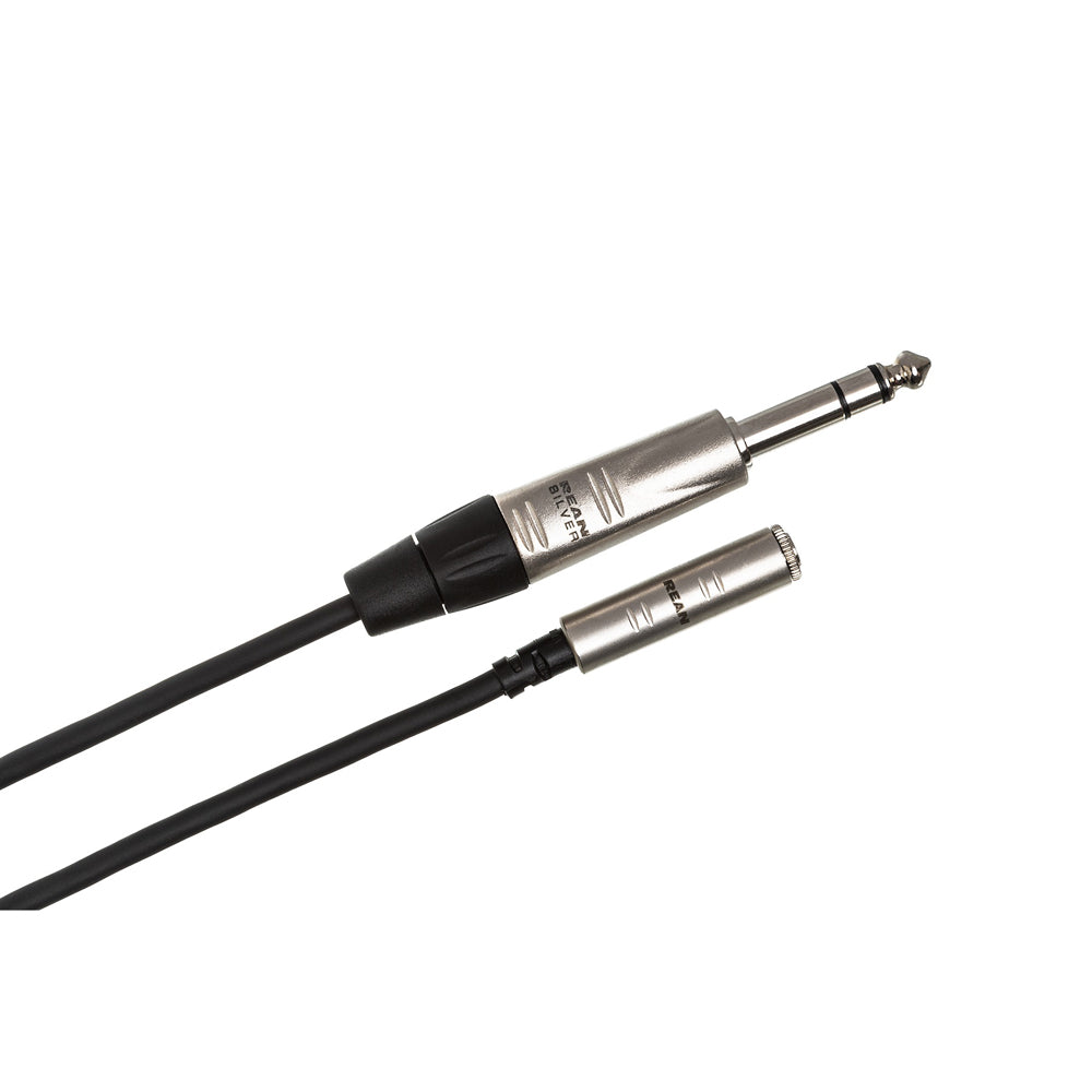Hosa Pro HXMS-010 Headphone Adapter Cable, REAN 3.5mm TRS to 1/4in TRS - 10ft - Bananas at Large®