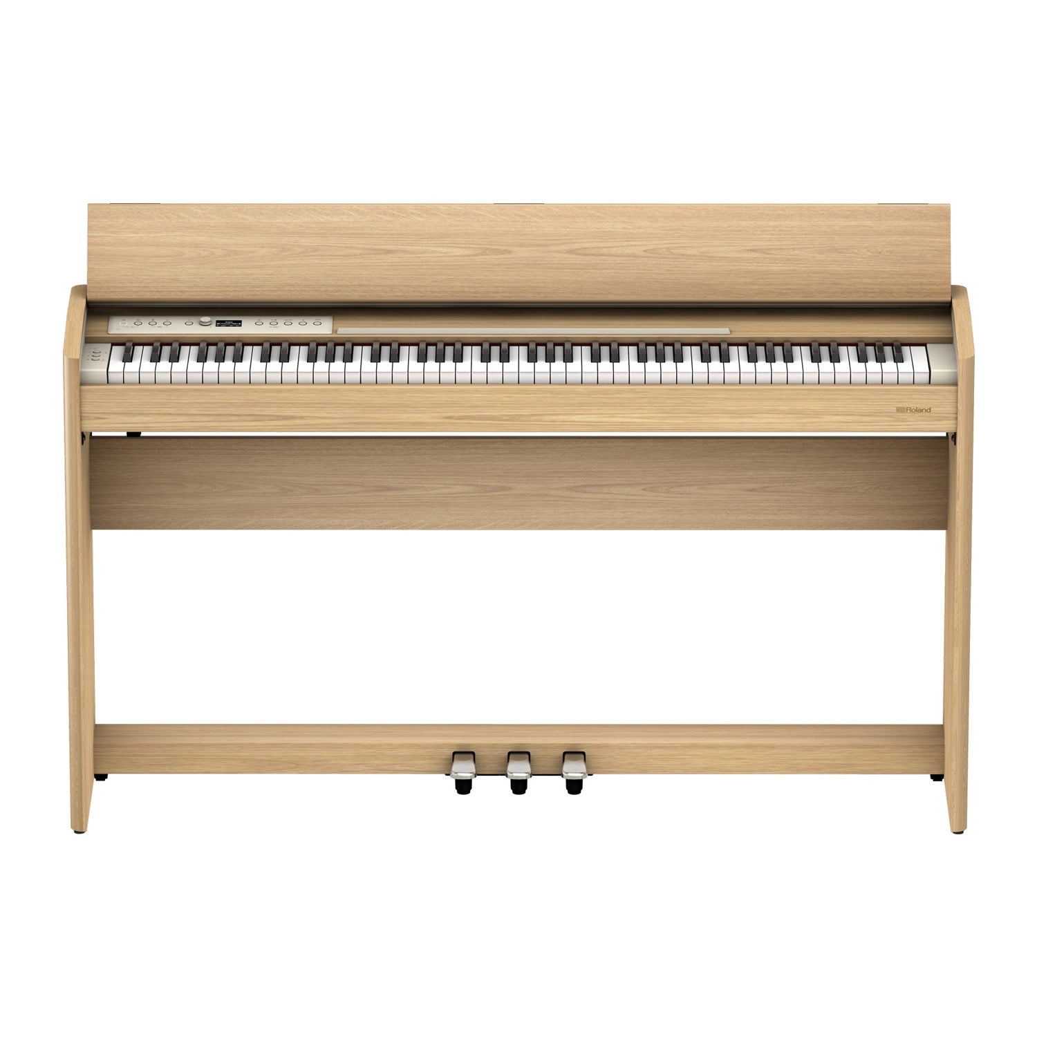 ローランド Roland F701 ライトオーク Roland F-701 Digital Upright Piano with Stand and Bench - Light