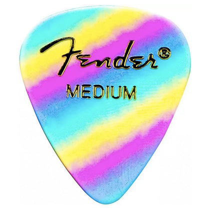 Fender 351 Medium 12-Pack Picks - Celluloid Rainbow