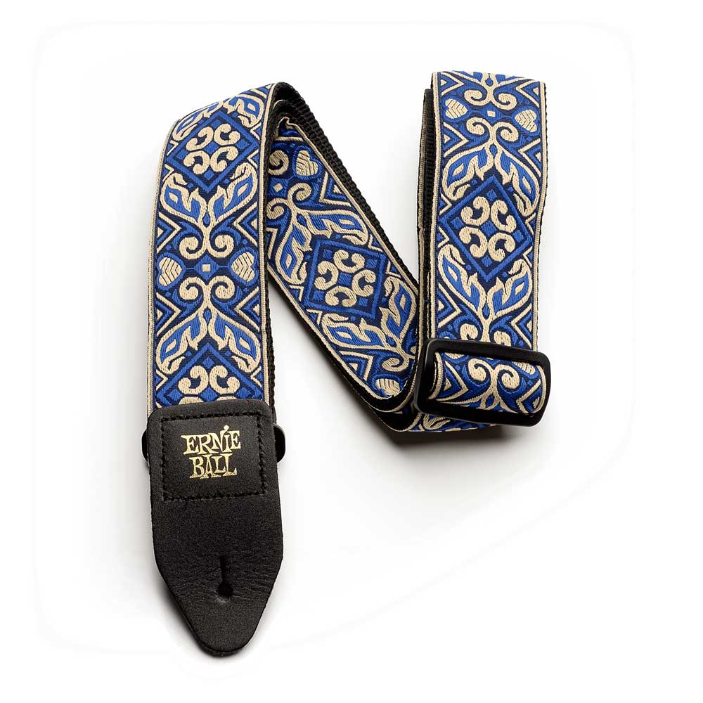 Ernie Ball P04165 Jacquard Design Polypro 2 in. Guitar Strap - Tribal Blue - Bananas at Large®