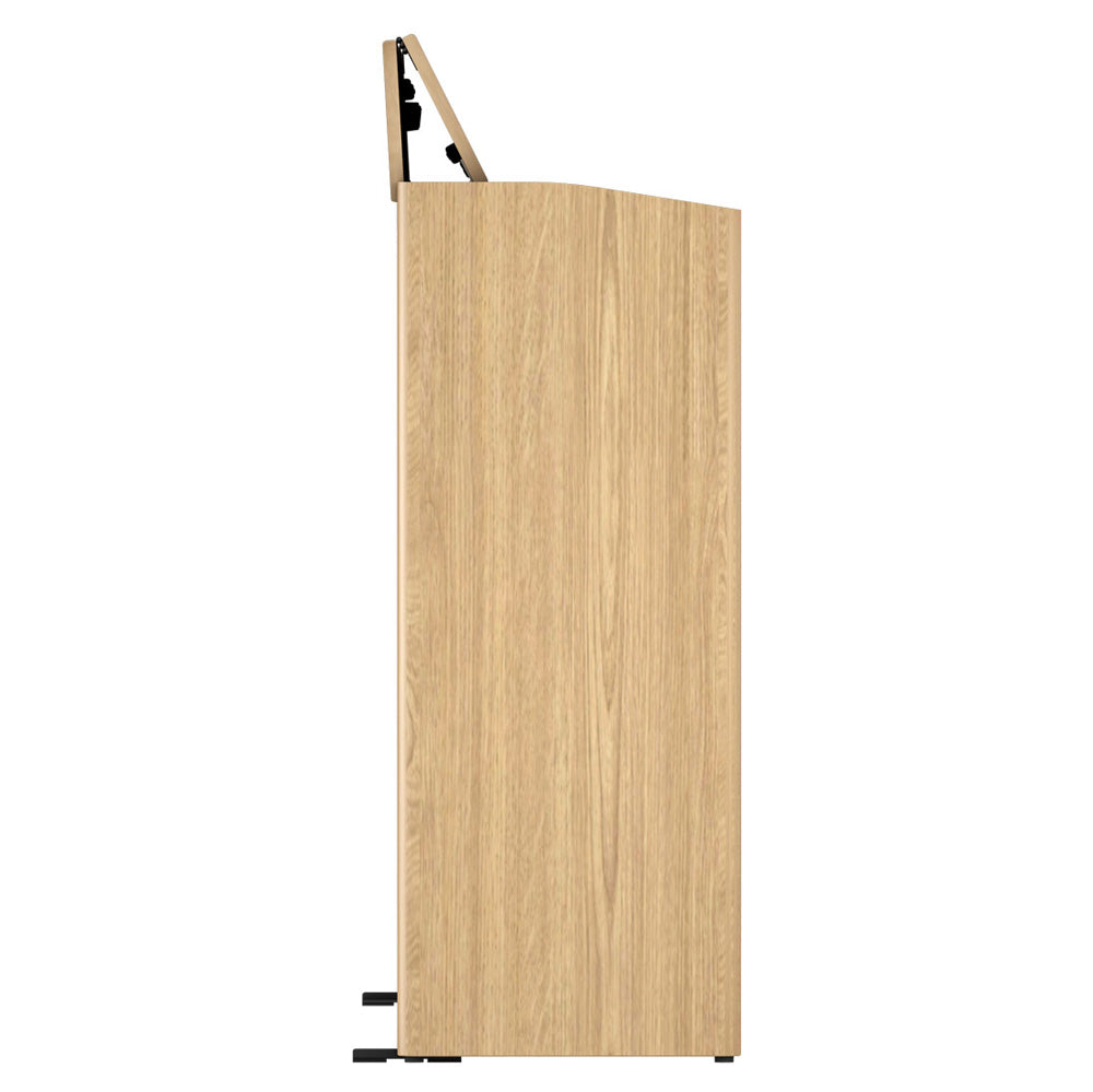 Roland F-701 Digital Upright Piano with Stand and Bench - Light Oak - Bananas at Large®