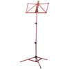 Strukture S3MS-RD Deluxe Aluminum Music Stand with Adjustable Tray - Red