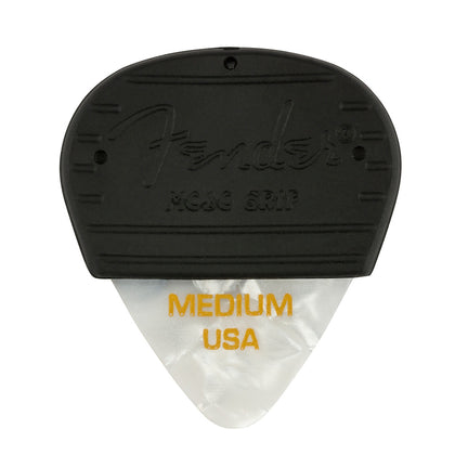 Fender Mojo Grip Medium Picks, Celluloid 3-Pack - White Moto
