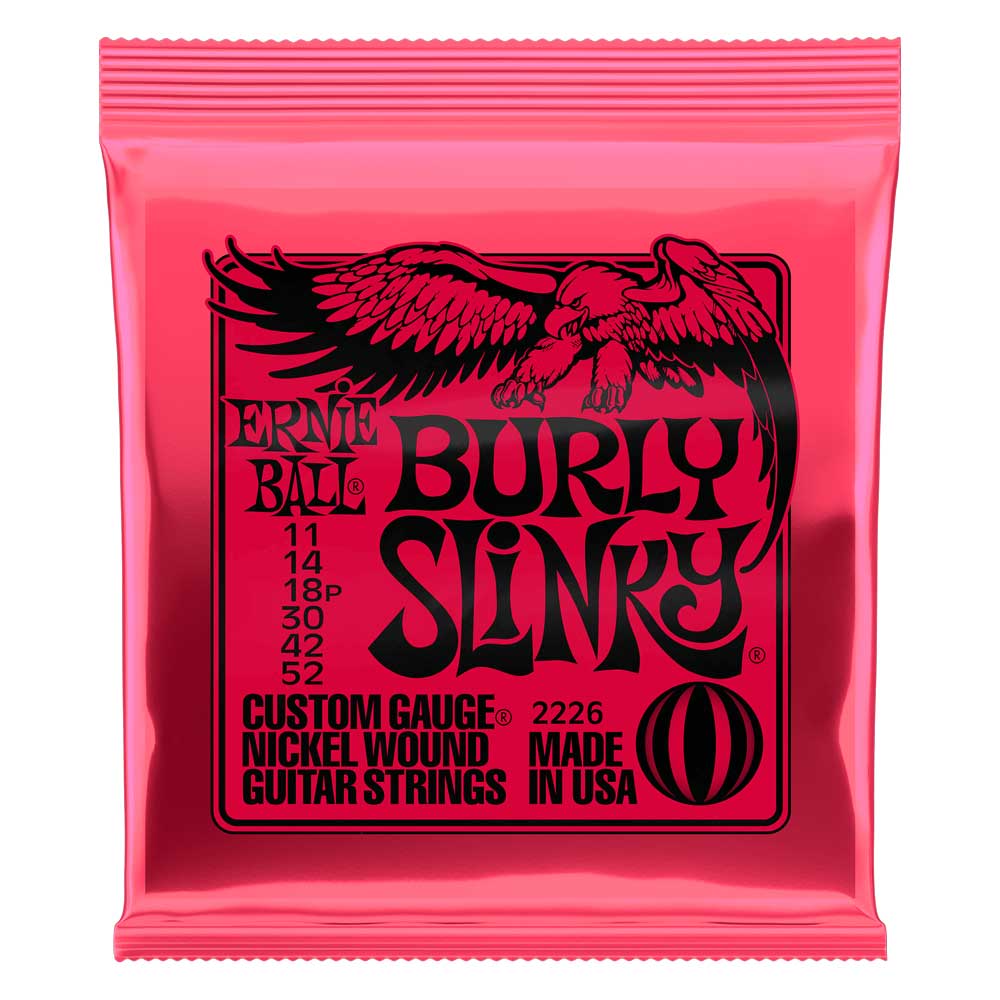 Ernie Ball 2226 Electric Guitar String Set - Nickel Wound Burly Slinky 11-52 - Bananas at Large®