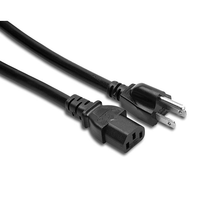 Hosa Grounded 3 Wire IEC-Type Power Cable - Bananas At Large®