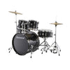 Ludwig Accent 5-Piece Fusion Acoustic Drum Set w/Hardware and Cymbals - Black Sparkle