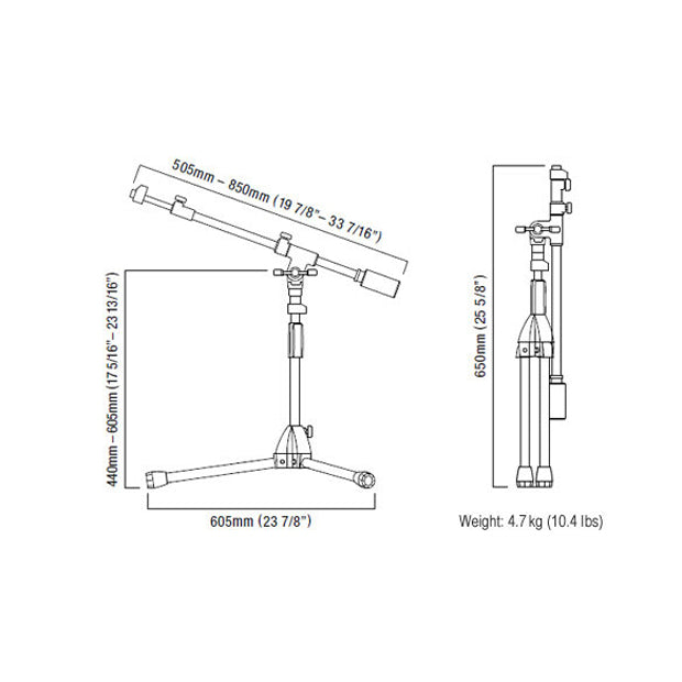 Tama Iron Works Studio Series Low-Profile Telescopic Boom Microphone Stand