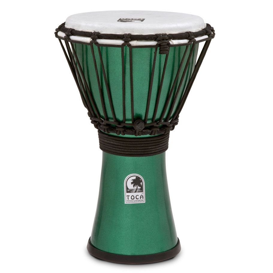 Toca Freestyle Colorsound 7 in. Djembes - Green Metallic Green
