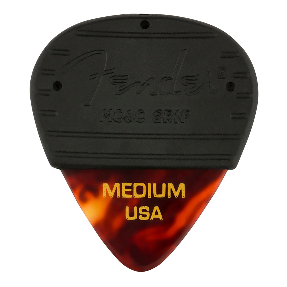 Fender Mojo Grip Medium Picks, Celluloid 3-Pack - Tortoise Shell - Bananas at Large®
