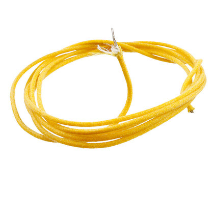 All Parts - GW-0820-020 - Yellow Cloth Covered Stranded Wire - 25ft