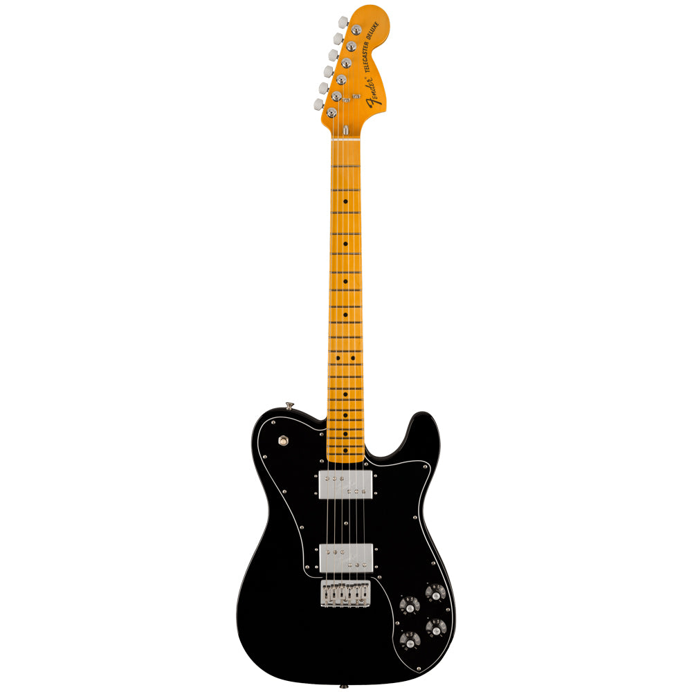 Fender American Vintage II 1975 Telecaster Deluxe Electric Guitar - Maple Fingerboard - Black
