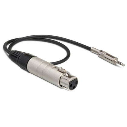 Hosa MIT-156 Impedance Transformer XLR Female to 3.5mm Male Cable - 18 in.