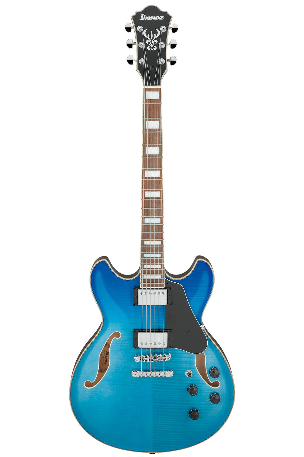 Ibanez AS73 Artcore Semi-Hollow Body Electric Guitar with Classic Elite Pickups - Azure Blue Gradation