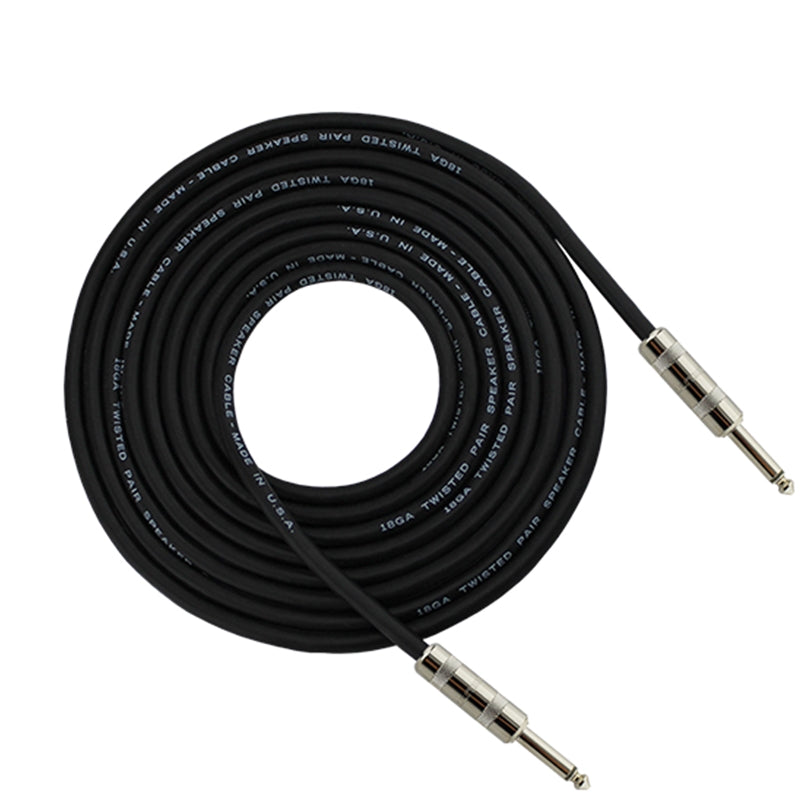 StageMASTER 18GA Speaker Cable, 1/4 in. to 1/4 in. - 10 ft.