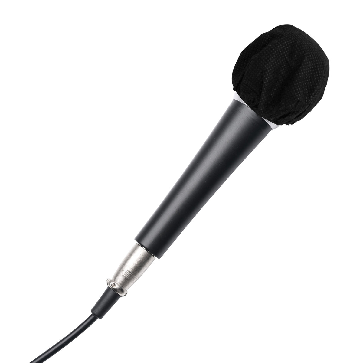 HamiltonBuhl HygenX Sanitary Disposable Microphone Covers, Black - Box of 100