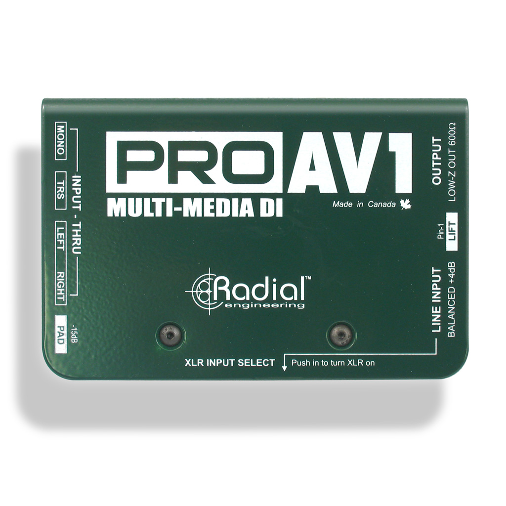 Radial Engineering ProAV1 Passive Multimedia Direct Box - Bananas at Large - 1