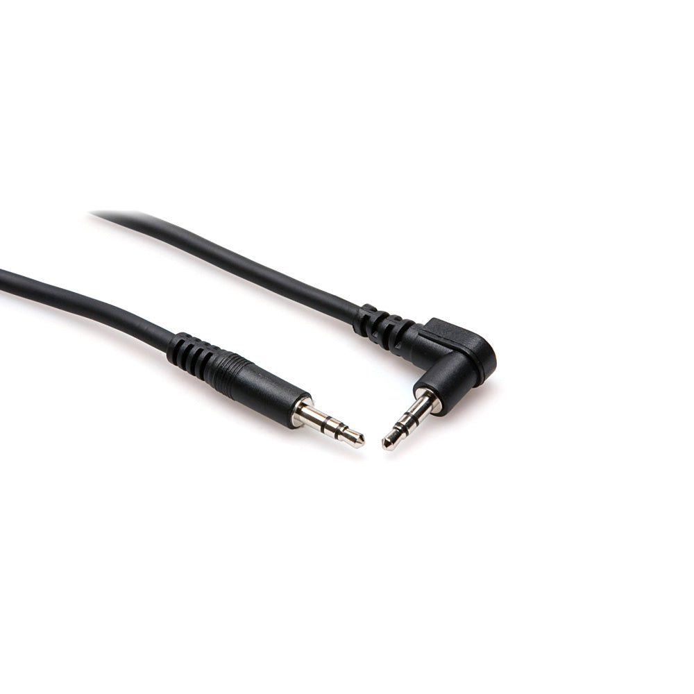 Hosa Stereo Interconnect 1/8 in. (3.5 mm) to Right-Angle 1/8 in. (3.5 mm) - 5 ft. - Bananas at Large®