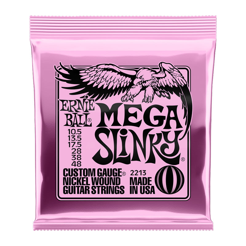 Ernie Ball Mega Slinky Nickel Wound Electric Guitar Strings - 10.5-48 Gauge - Bananas at Large®