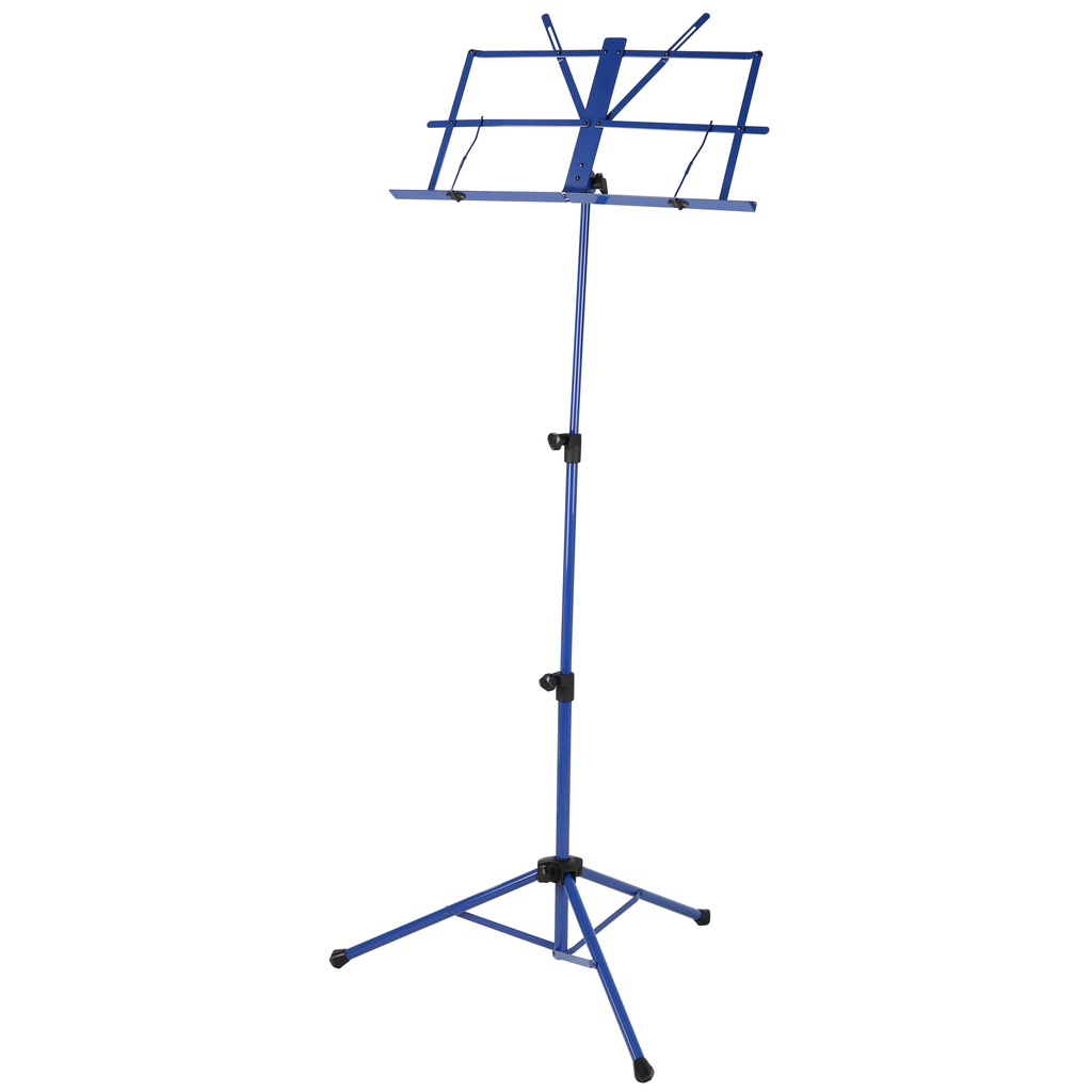 Strukture SMS1XBL Deluxe 3-part Adjustable Music Stand with bag - Blue