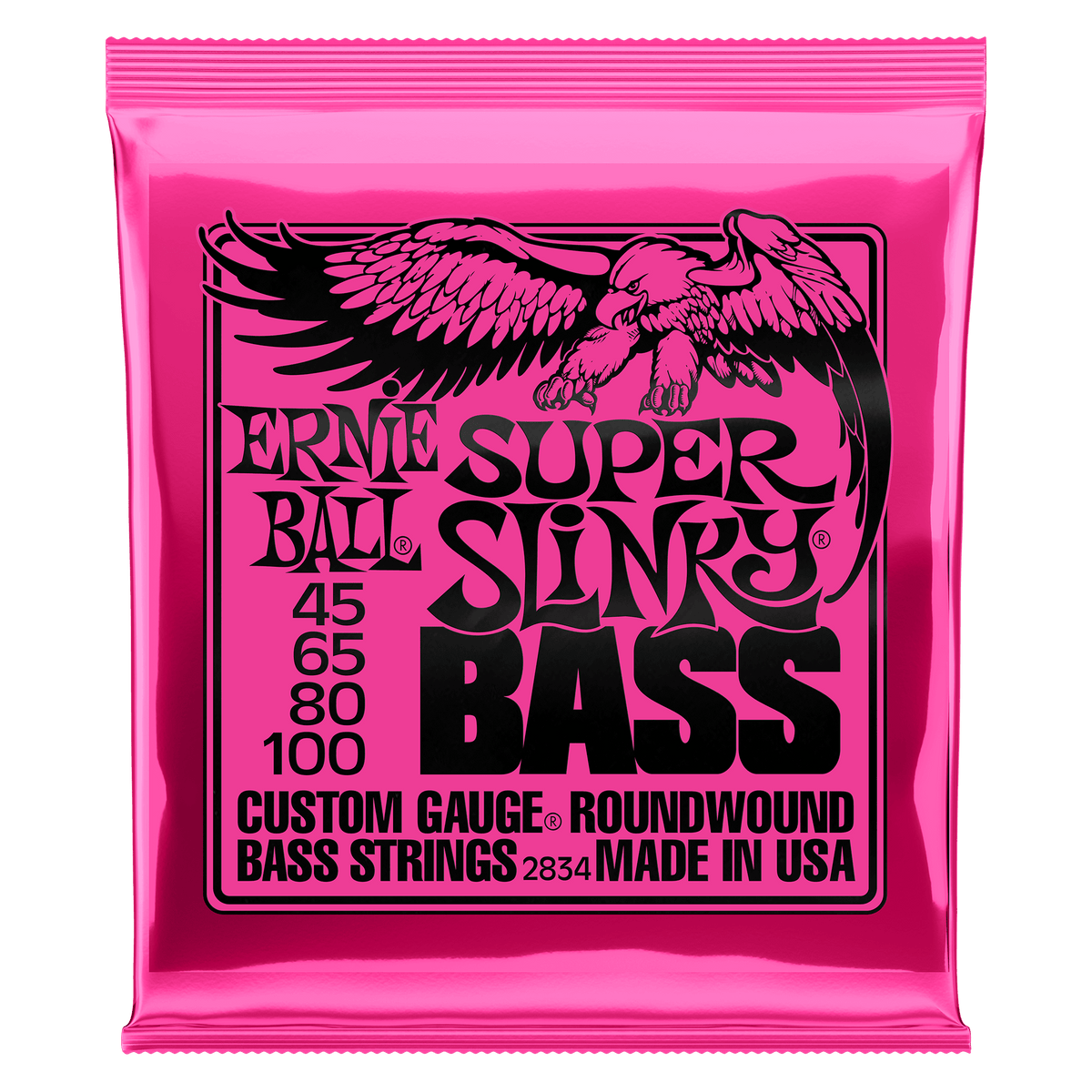 Ernie Ball P02834 Super Slinky Bass Nickel Wound Strings - Bananas at Large®