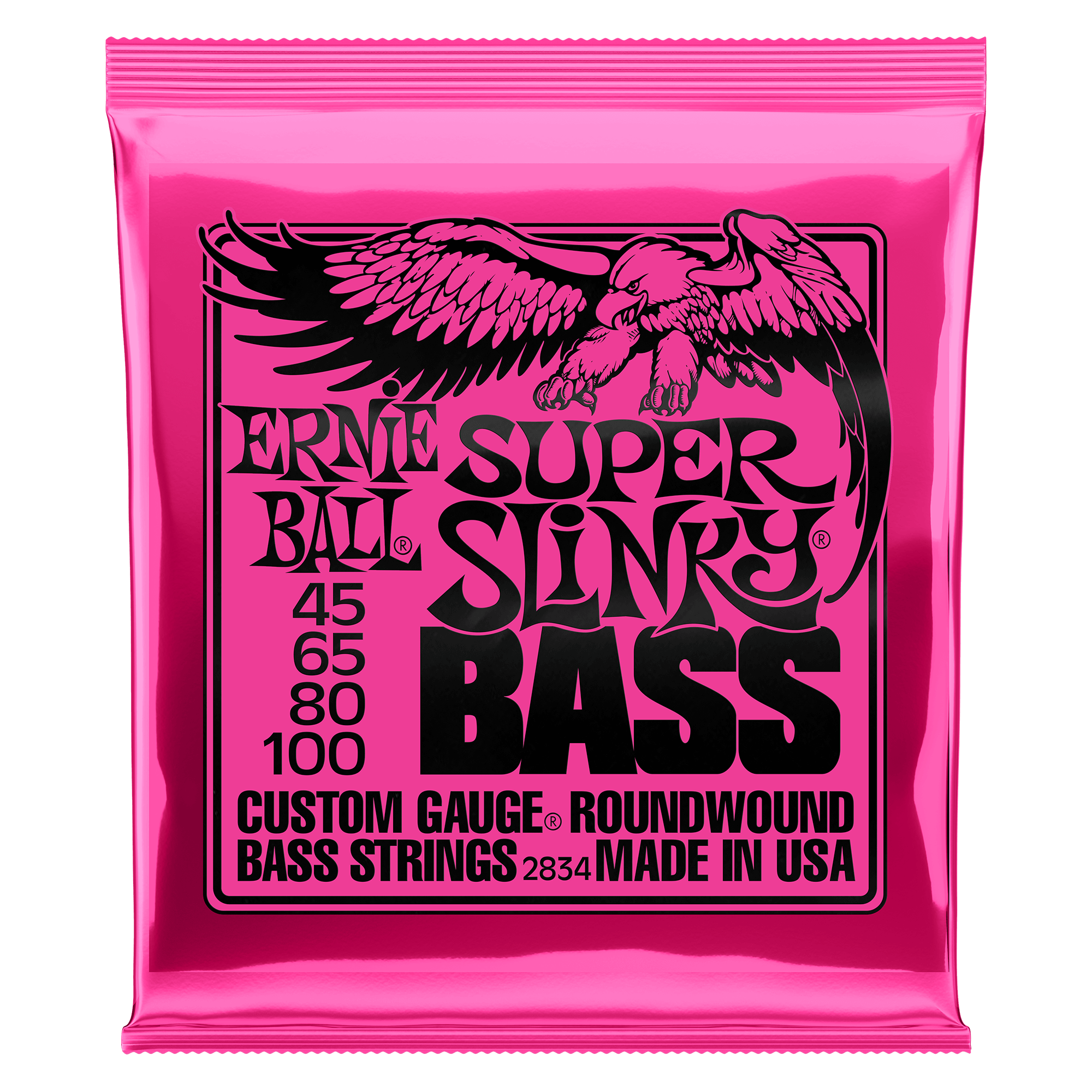 Ernie Ball P02834 Super Slinky Bass Nickel Wound Strings