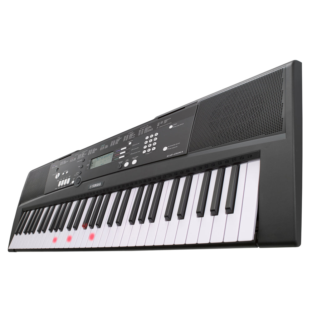 Yamaha EZ-220 Light-Up 61-Key Portable Keyboard with Music Rest - Black