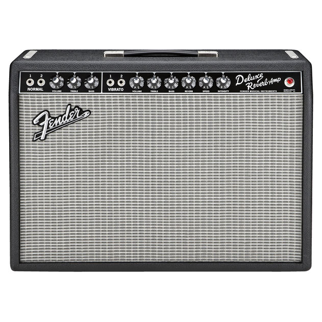 Fender 65 Deluxe Reverb Guitar Combo Amp - Black and Silver - Bananas at Large®
