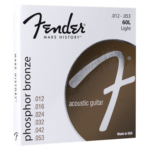 Fender 60CL Phosphor Bronze Acoustic Guitar Strings - Custom Light - Bananas at Large®