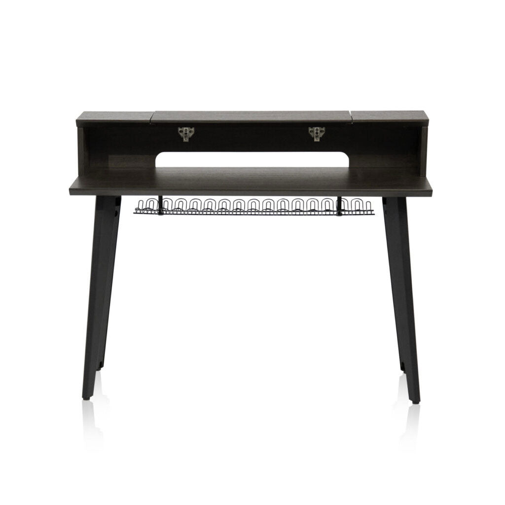Gator Elite Furniture Series 61-Note Keyboard Table in Dark Walnut Finish