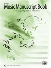 Alfred Music Manuscript Book, 12-Stave - Bananas At Large®