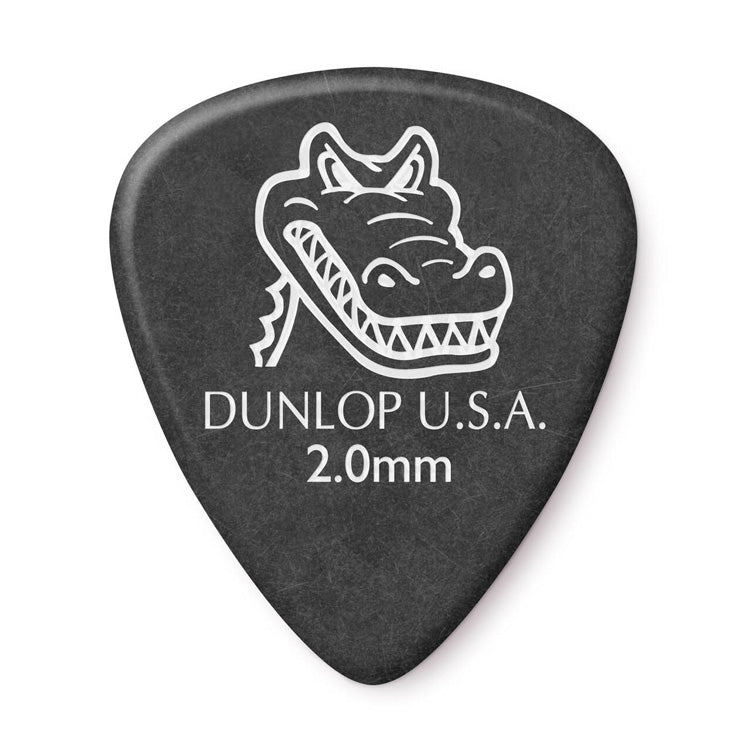 Dunlop Gator Grip Standard Black Guitar Picks 2.0mm (12 Pack) - Bananas at Large®