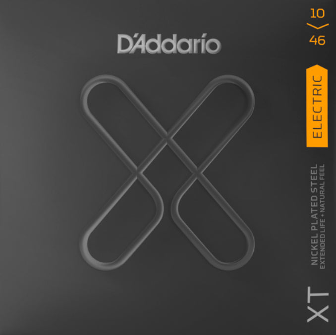 D'Addario XTE1046 XT Electric Nickel Plated Regular Light Steel Strings, 10-46 - Bananas at Large®