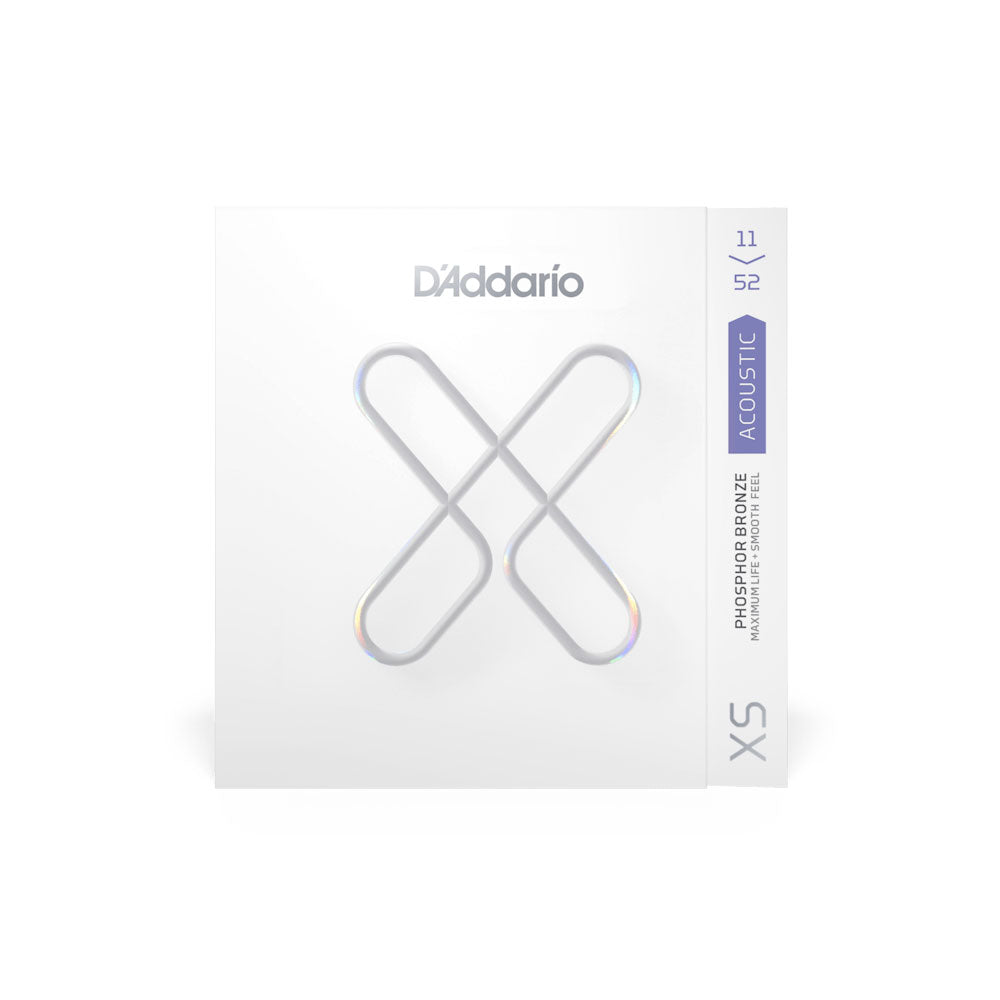 D'Addario XSAPB1152 Acoustic Guitar String Set - XS Coated Custom Light 11-52 - Bananas at Large®