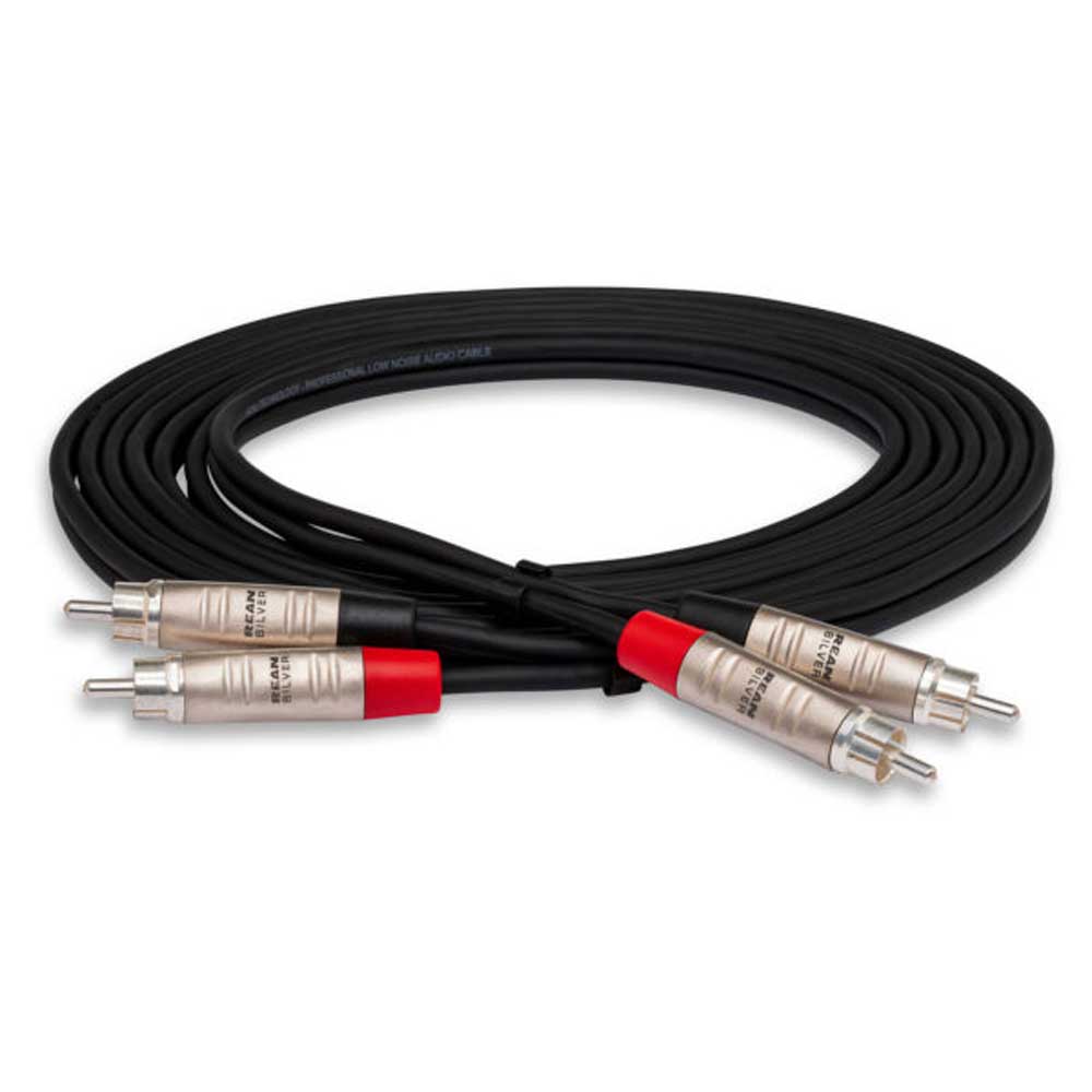 Hosa - HRR-003X2 - 3 ft Pro Stereo Interconnect Cable - Dual REAN RCA Male to Same - Bananas at Large®