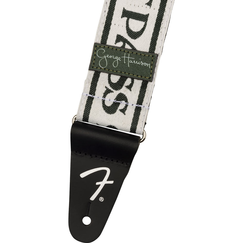 Fender George Harrison All Things Must Pass Logo 2 in. Guitar Strap - White/Black