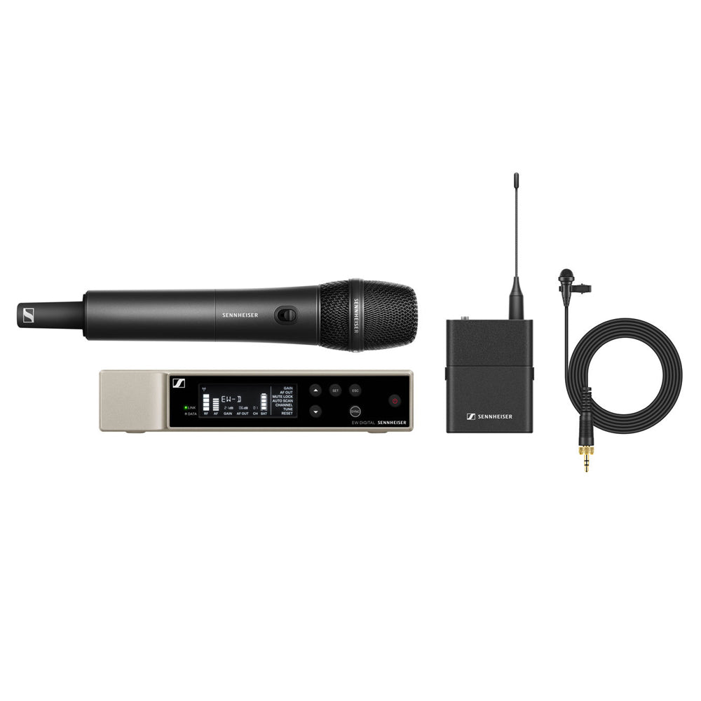 Sennheiser EW-D ME2/835-S SET (R1-6) Digital Dual Wireless Microphone Set - Lavalier & Handheld
