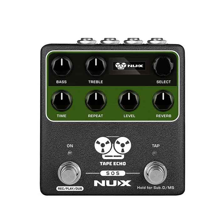 nux echo pedal NUX NDD-7 Tape Echo w/ SOS Stereo Phrase Looper Pedal