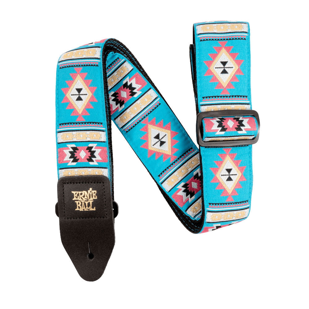 Ernie Ball P05326 Jaccquard Design Polypro 2 in. Guitar Strap - Sedona Blue - Bananas at Large®