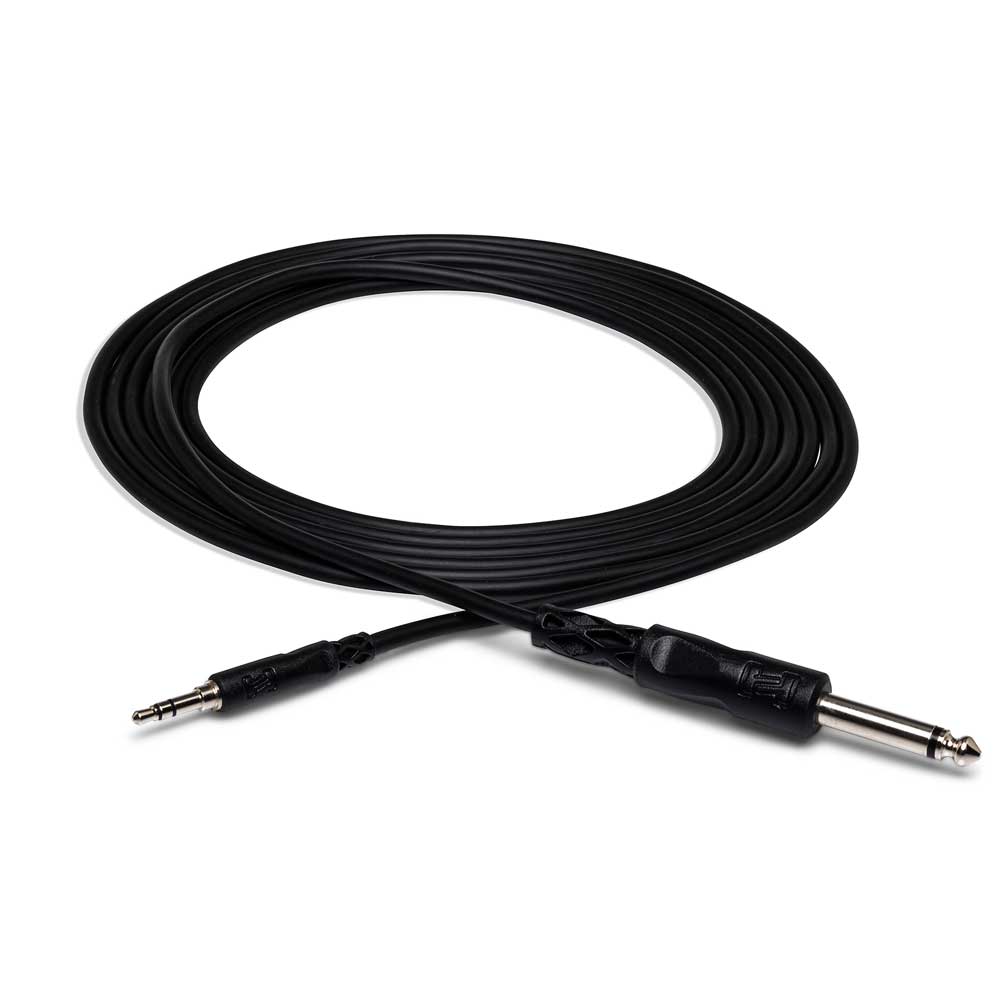 Hosa - CMP-103 - 3 ft Mono Interconnect Cable - 1/4 in TS Male to 3.5mm TRS Male