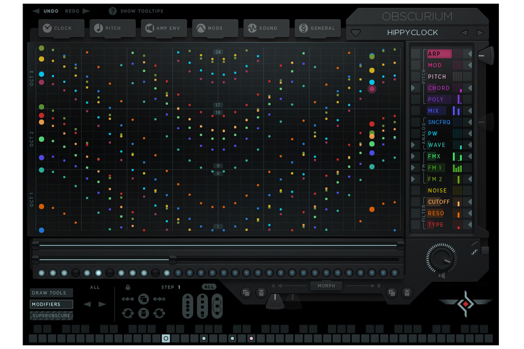 SugarBytes Obscurium 8 voice Generative Synth Unique GUI [Download] - Bananas at Large