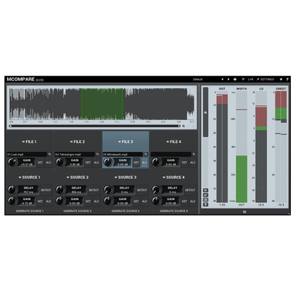 MELDA 11-30214 MCompare Reference tool for mixing & mastering [Download] - Bananas at Large